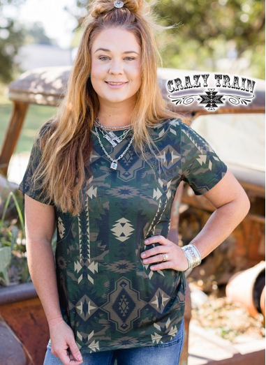 Yas Camo Top