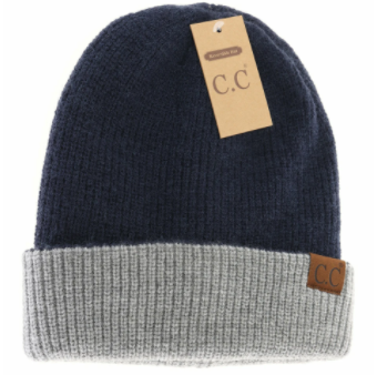 Unisex Reversible Two-Tone Slouchy C.C Beanie