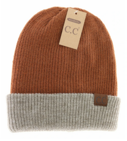 Unisex Reversible Two-Tone Slouchy C.C Beanie