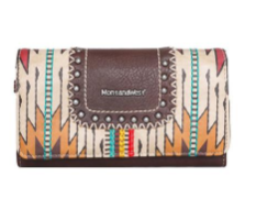 Montana West Aztec Tri Fold Wallets