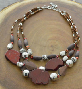 Rust & Brown Chunky Necklace
