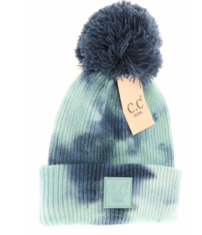 KIDS Tie Dye Pom C.C Beanie