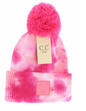 KIDS Tie Dye Pom C.C Beanie