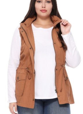 Plus Size Lined Vest