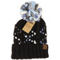 C.C. Chunky Knit Yarm Pom Beanie