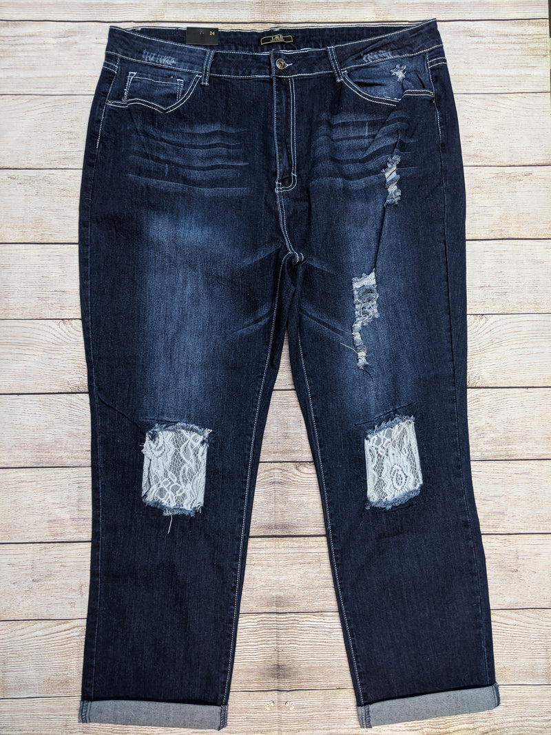 L&B Jeans With Lace Patches