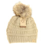 C.C. Kids Fur Pom Knit Beanie