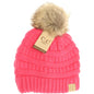 C.C. Kids Fur Pom Knit Beanie