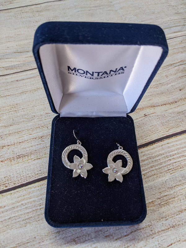 Montana Silver Circle Flower Earrings