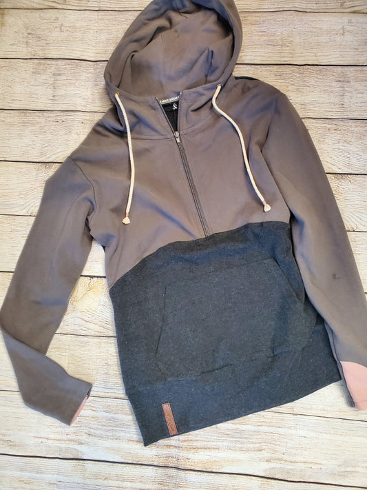 Amersand Grey/Pink 1/2 zip