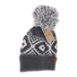 Aztec Multi-Colored Pom C.C Beanie