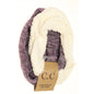 Popcorn Heathered Sherpa Lined Knit Scarf INF7391