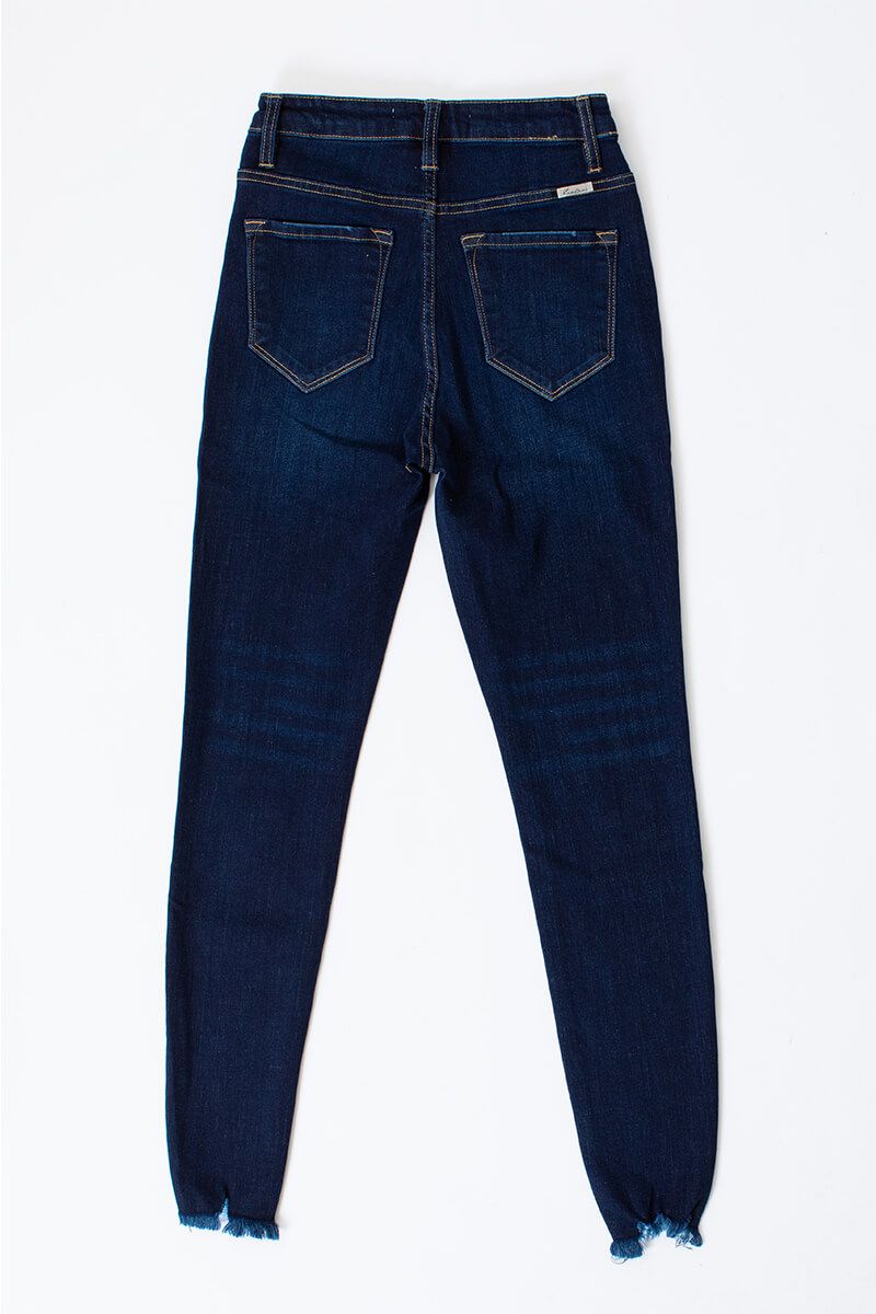 High Rise Button Fly Super Skinny Jeans