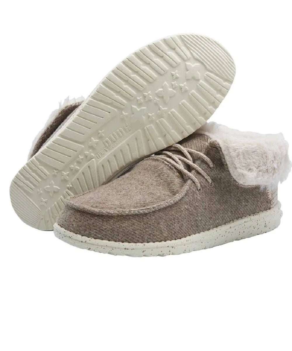 Hey Dude Women's Coffee Color Casual Shoe