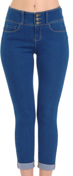 Wax Jean Mid Rise Capri